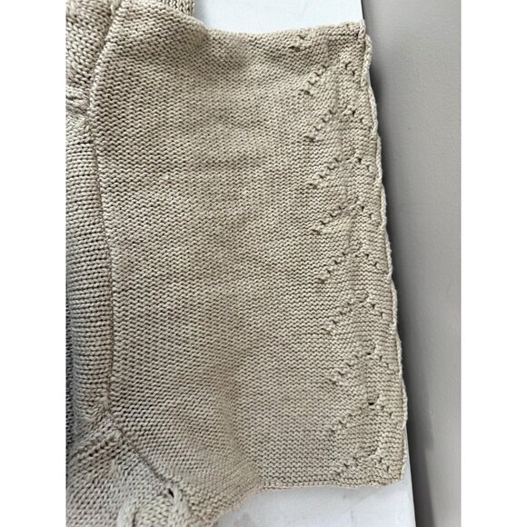 Vintage Vibes Limited Y2K Women S Sweater Cowl Neck Ombré Beige Gray Chunky Knit - Picture 13 of 13